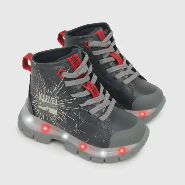 Zapatillas Luces Marvel Glow Niño Azul Talla 21 Colloky