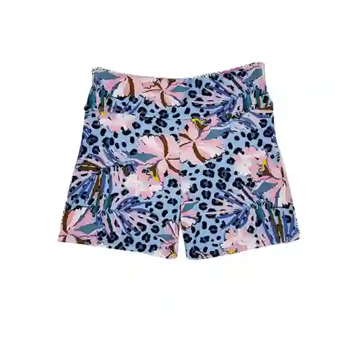 Bikini Short Para Niña Estampado Celeste Talla 14 Samia