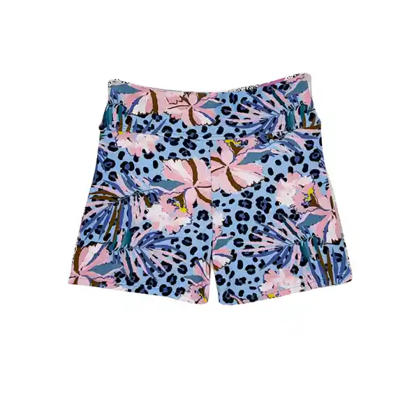 Bikini Short Para Niña Estampado Celeste Talla 14 Samia