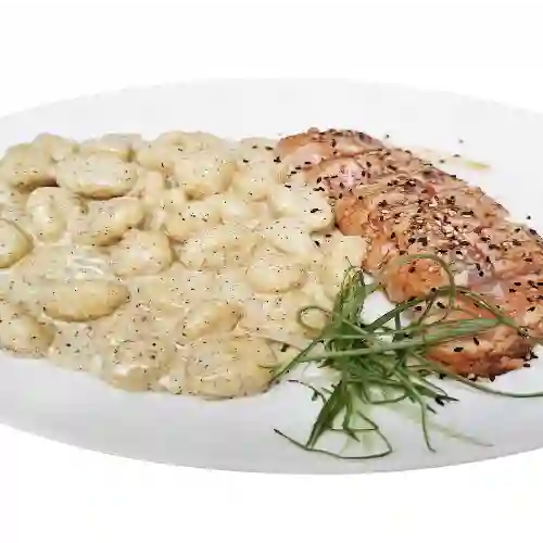 Nuevo Salmón a la Mantequilla con Ñoquis