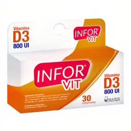 Infor Vit D3 800 Ui Suplemento Alimenticio