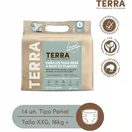 Terra Pañal Biodegradable Terra Talla XXG - TE106