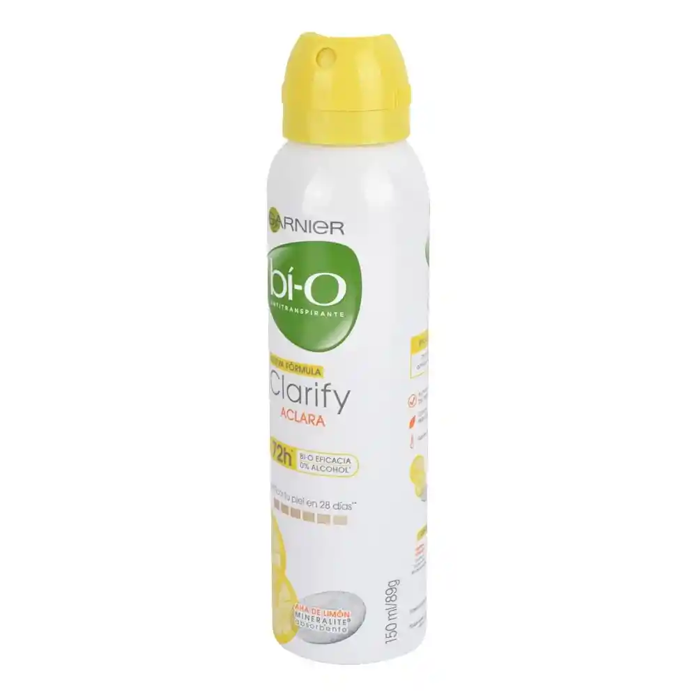Garnier-Bi-O Desodorante Clarify Aclarante en Spray