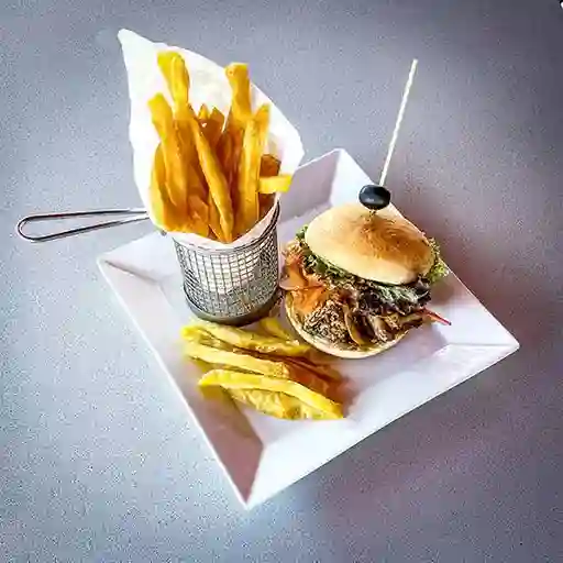 Hamburguesa Porchetta Rosso