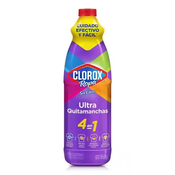 Quitamanchas Clorox Colores Vivos (Botella) 960 gr