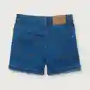 Short Denim Esencial Niño Navy Talla 4A Opaline