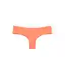 Bikini Calzón Con Pinza Trasera Color Naranja Talla S Samia