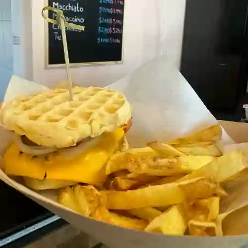 Waffle Cheese Burger