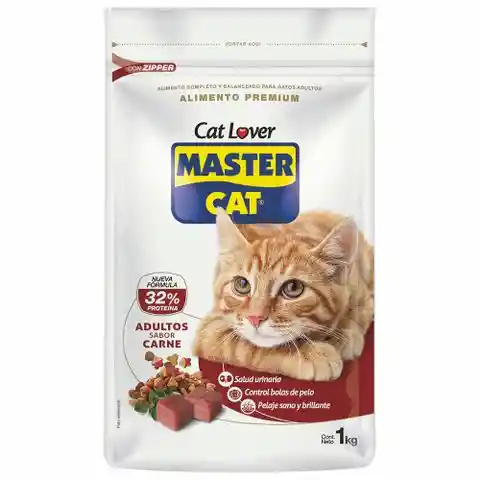 Master Cat Alimento para Gatos Adultos Sabor a Carne
