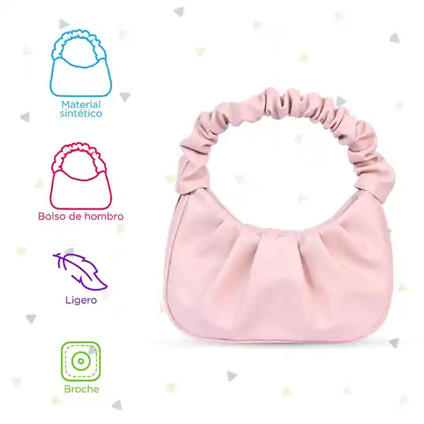 Bolso de Hombro de Embrague Suave Miniso