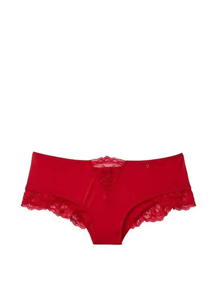 Victoria's Secret Panty Cheeky Con Detalle Rojo Talla XL