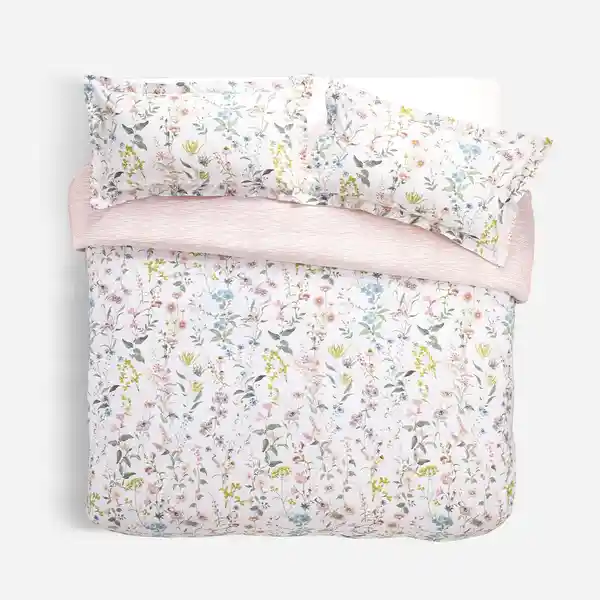 Funda Plumón Timeless Estampado Verbena 2 Plazas Rosen