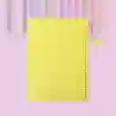 Miniso Cuaderno Liso de Espiral Amarillo