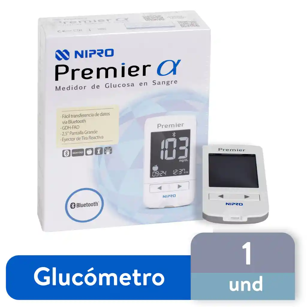 Nipro Glucómetro Premier Alpha Bluetooth