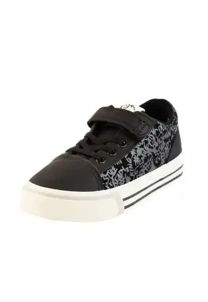 Zapatillas Urbana Velcro W24 Niño Negro 30 926 Ficcus