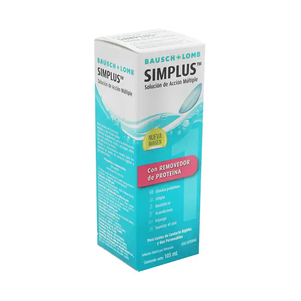 Simplus: Solución De Limpieza Para Lentes De Contacto