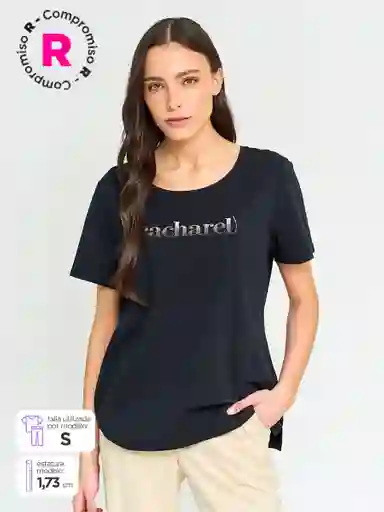 Cacharel Polera Manga Corta Tari 5 e Ess Negro XL S25