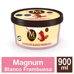 Magnum Postre Helado de Chocolate Blanco y Frambuesa