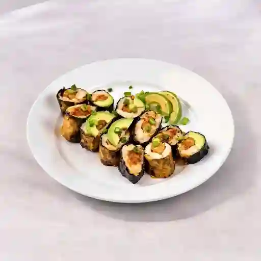 146 Pollo Teriyaki, Palta,cebollín