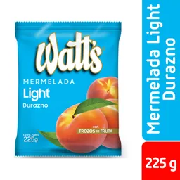 Watts Mermelada Light de Durazno con Trozos de Fruta