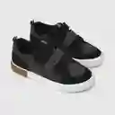 Zapatillas Para Niño 3 Velcros Urbana Negra Talla 36 Colloky