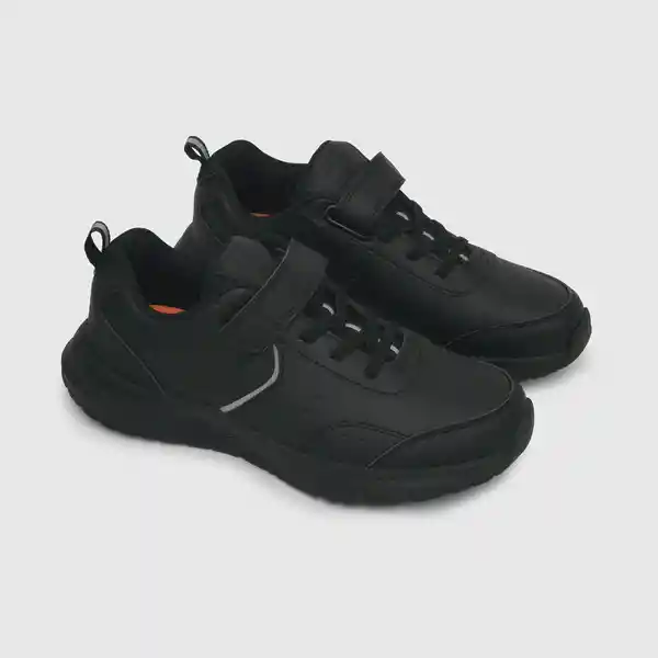 Zapatillas Sport Velcro Elástico Neg Talla 39 Colloky