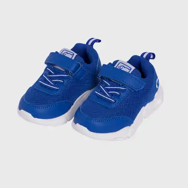 Zapatillas Luces Bebe Niño Azul Eléctrico Pillin 26