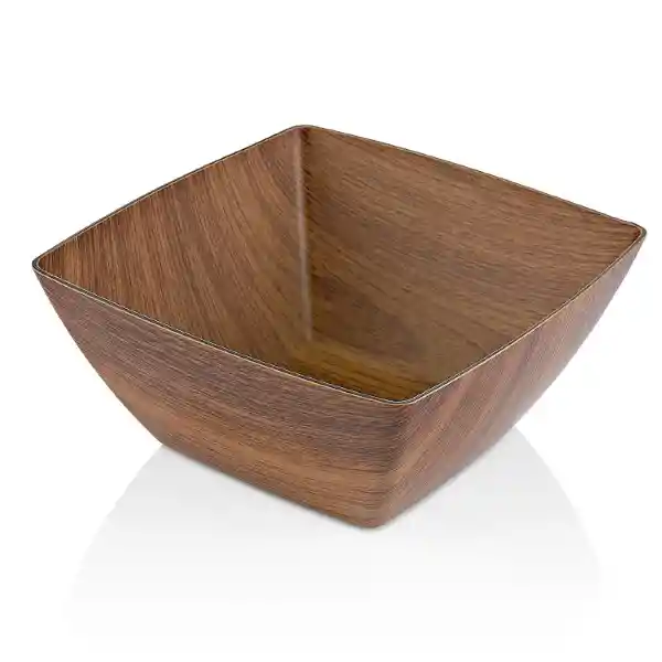 Krea Bowl Cuadrado Mahogani 23 cm