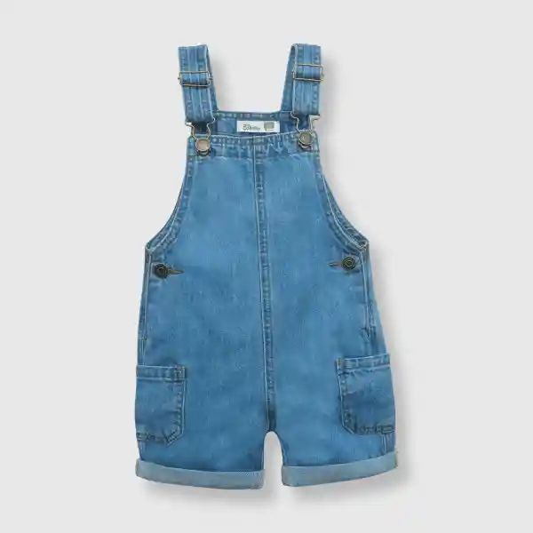 Jardinera Mezclilla Light de Bebé Niño Denim Talla 36M Colloky