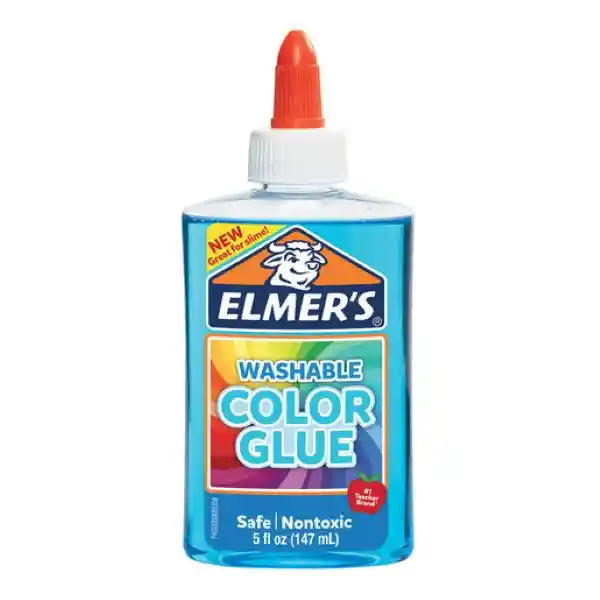 Pegamento Color Elmer'S Azul Transparente Botella 148 Ml