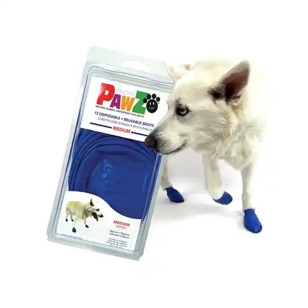 Pawz Botas Para Perro de Goma Azul Medium