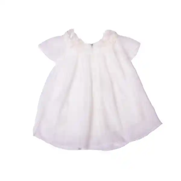 Vestido Bebe Niña Blanco Pillin 3 a