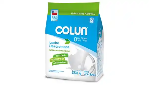 Colun Leche Descremada en Polvo Bolsa