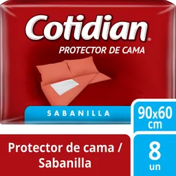 Cotidian Protector de Cama Sabanilla