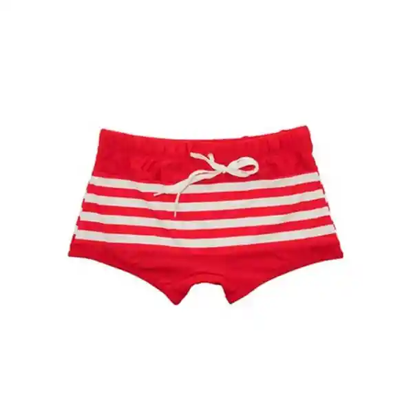 Short Tipo Bóxer Para Hombres Estampado Rojo Talla S Samia