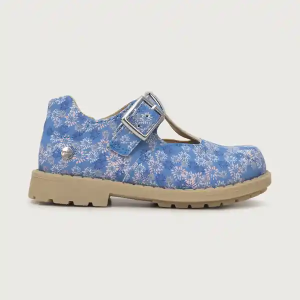 Zapatillas Full Print y Hebilla de Niña Denim Talla 23 Opaline