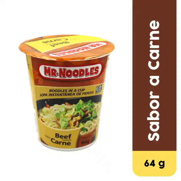 Mr Noodles Sopa Instantánea Carne