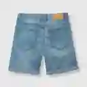 Bermuda Elasticado de Niño Light Blue Talla 6A Colloky