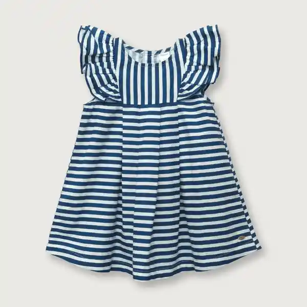 Vestido Marinero de Niña Navy Talla 9M Opaline