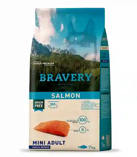 Bravery Alimento Para Perro Salmón Mini Adulto