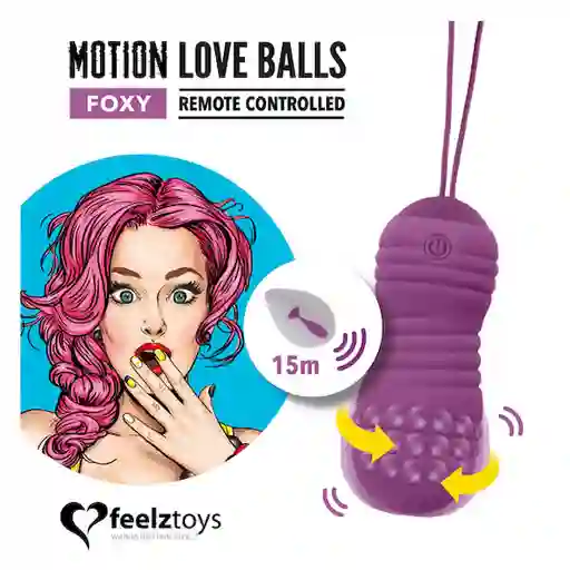 Foxy Bolita Vibradora Motion Love Balls Con Control Remoto