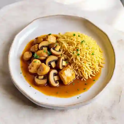 Colacion Pollo O Carne Champinones