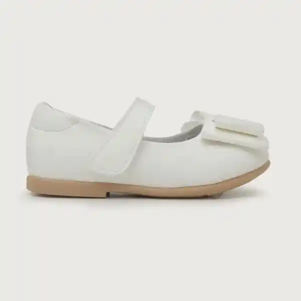 Ballerinas Moño Charol Niña Blanco Talla 28 Opaline