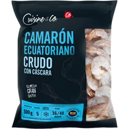 Cuisine & Co Camarón Ecuatoriano Crudo con Cáscara Calibre 36/40