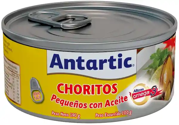 Antartic Choritos Pequeños en Aceite 190 g