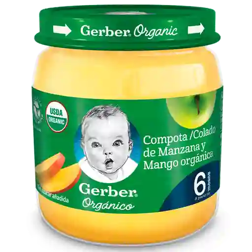 Gerber Compota de Manzana y Mango Orgánica