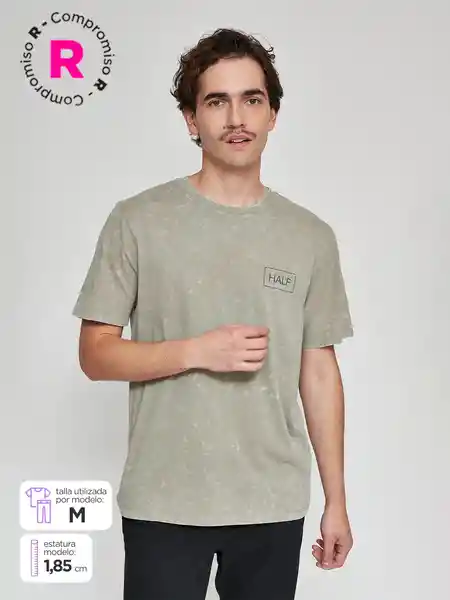 Half Polera Manga Corta Emesa 4 Verde XXL SS25