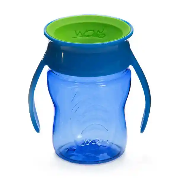 Vaso Wow Cup Baby Tritan Con Asas Azul