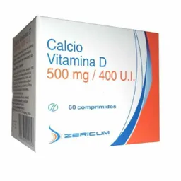 Zericum Calcio / Vitamina D (500 mg / 400 UI)