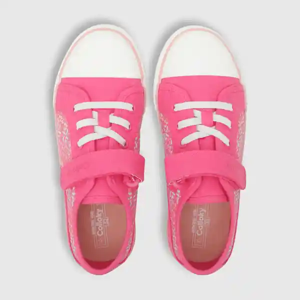 Zapatillas Urbana Estampada de Niña Fucsia Talla 34 Colloky